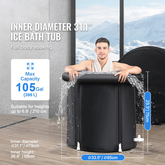 Elite ice bath recuperación con hielo portatil