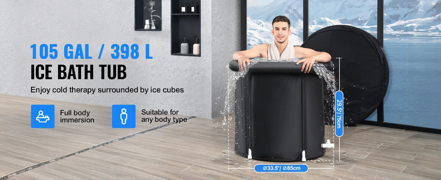 Elite ice bath recuperación con hielo portatil