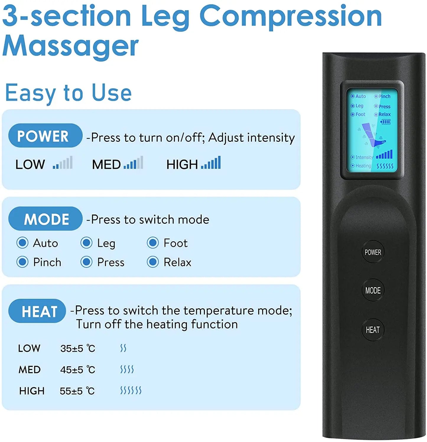 Masajeador de piernas por compresión (Recovery Pro)